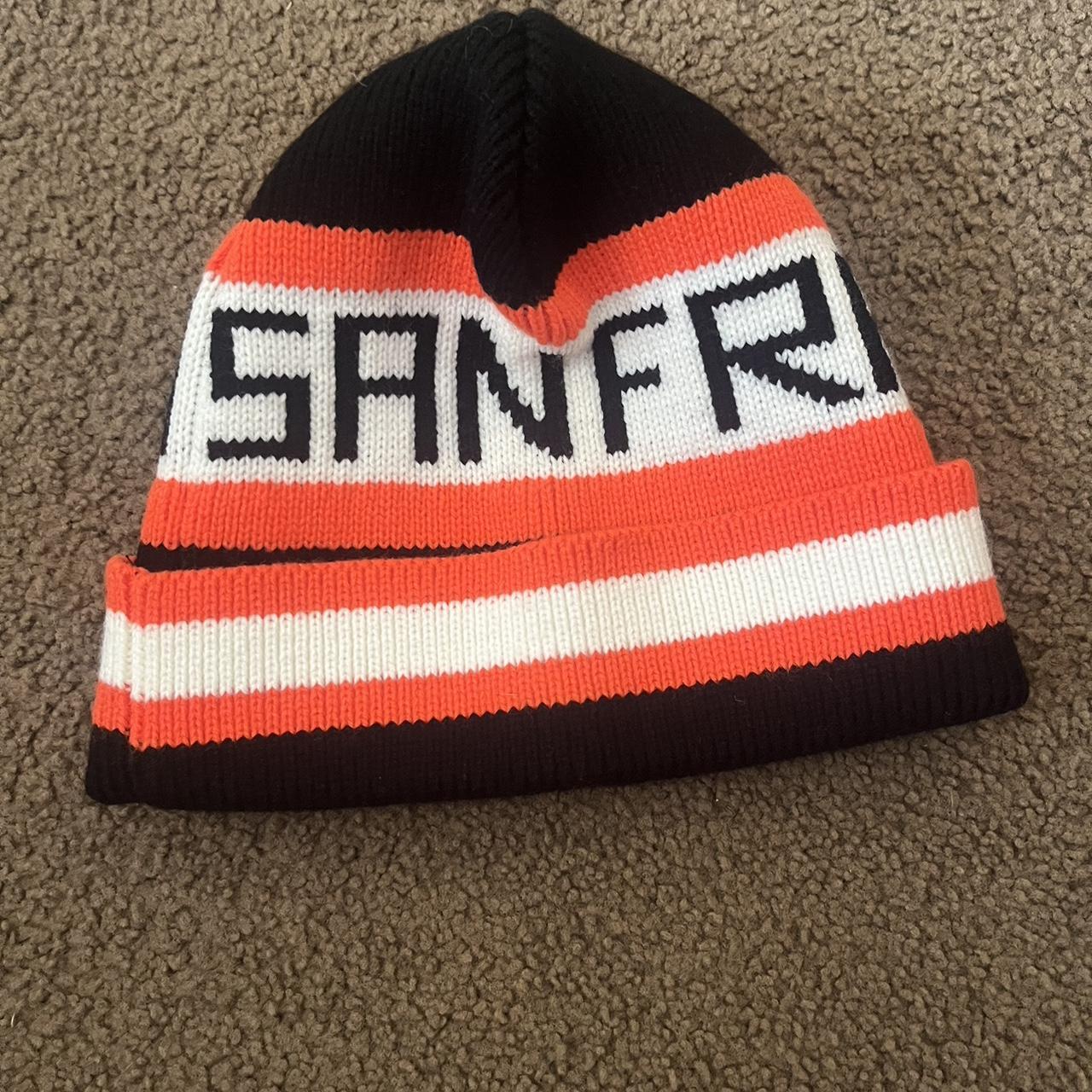 san francisco 49ers beanie red / black free shipping - Depop