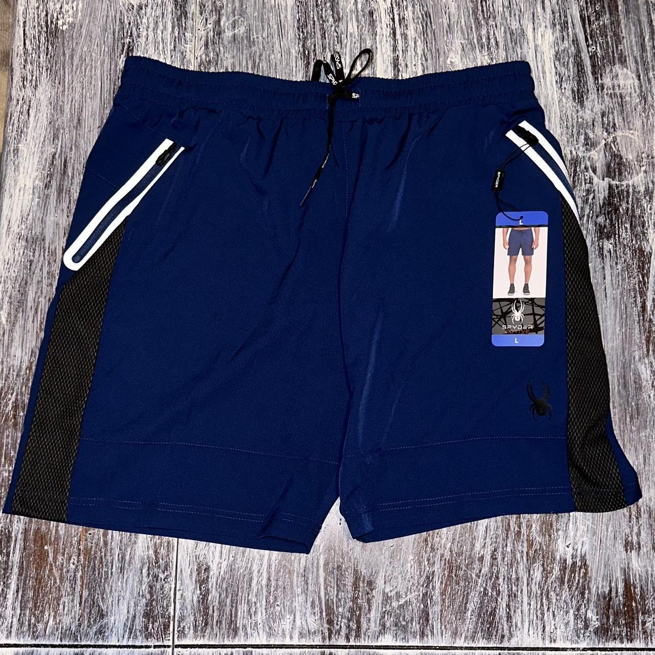 Men’s L Spyder Active Blue Shorts Depop