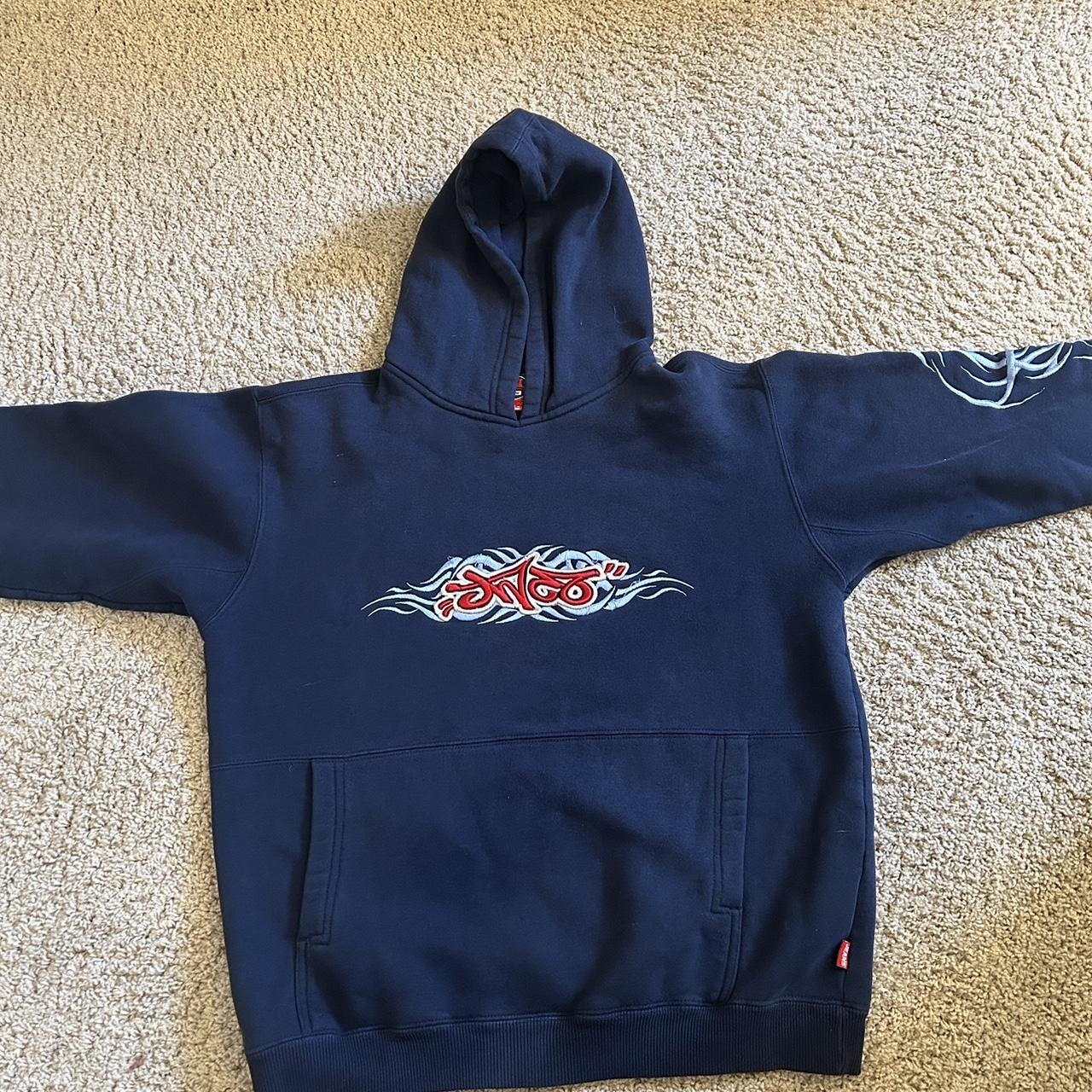 Dark Blue Jnco Hoodie ‼️says Large But Fits More - Depop