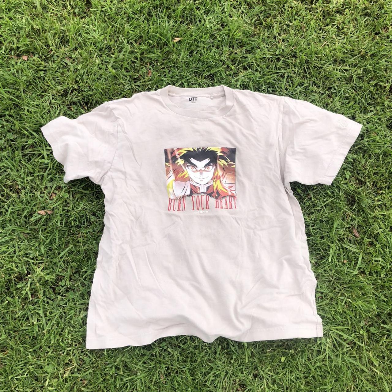 Demon Slayer “ Burn Your Heart “ Shirt - Depop