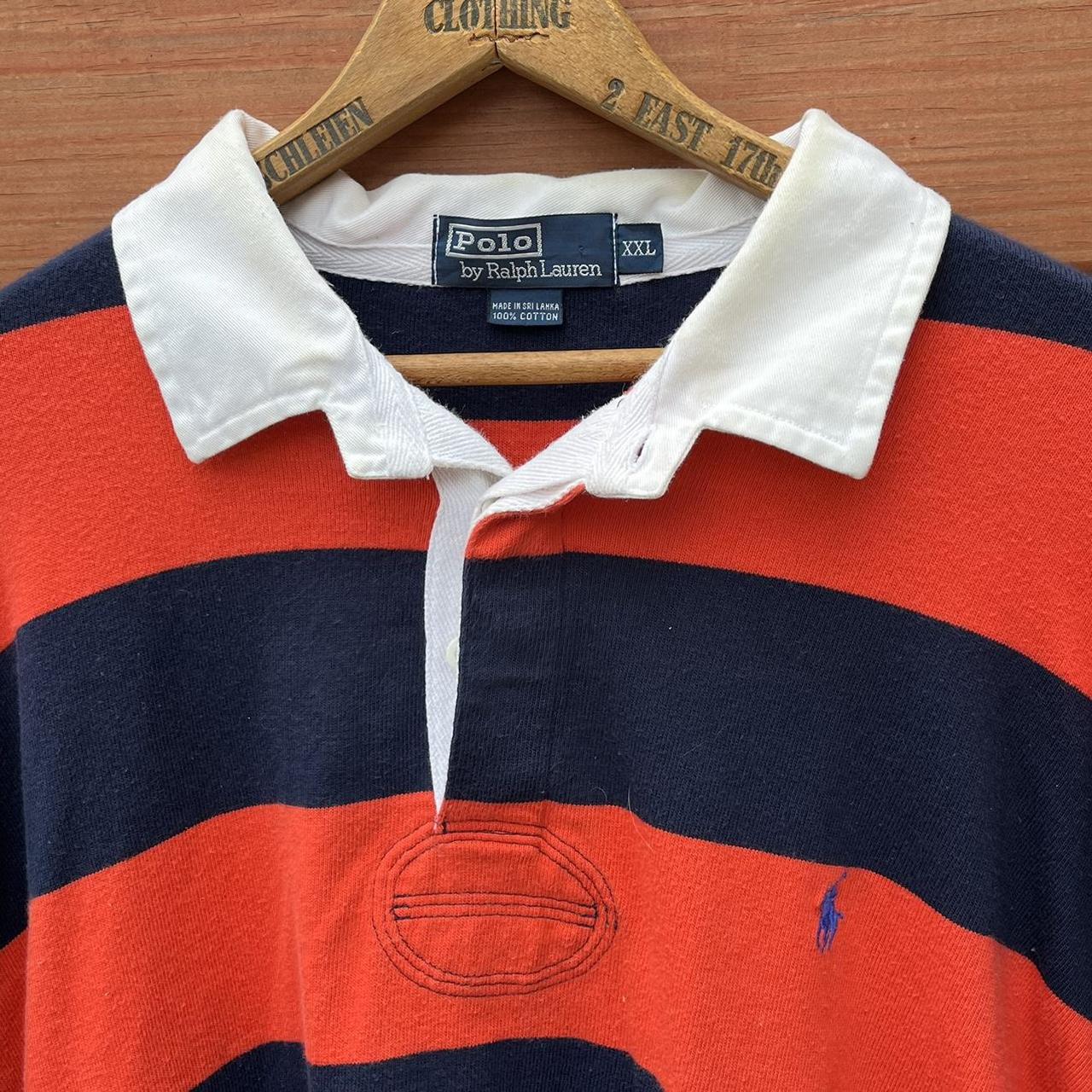 Polo Ralph Lauren Men's Navy and Orange Polo-shirts | Depop