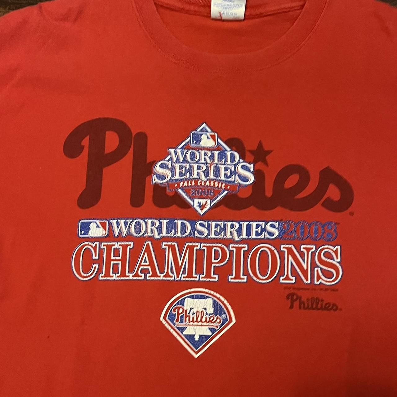 Vintage 2008 Phillies World Series MLB Playoffs - Depop