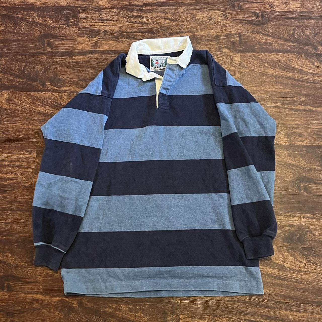 Vintage 1980s Colombia knit rugby polo Very sick,... - Depop