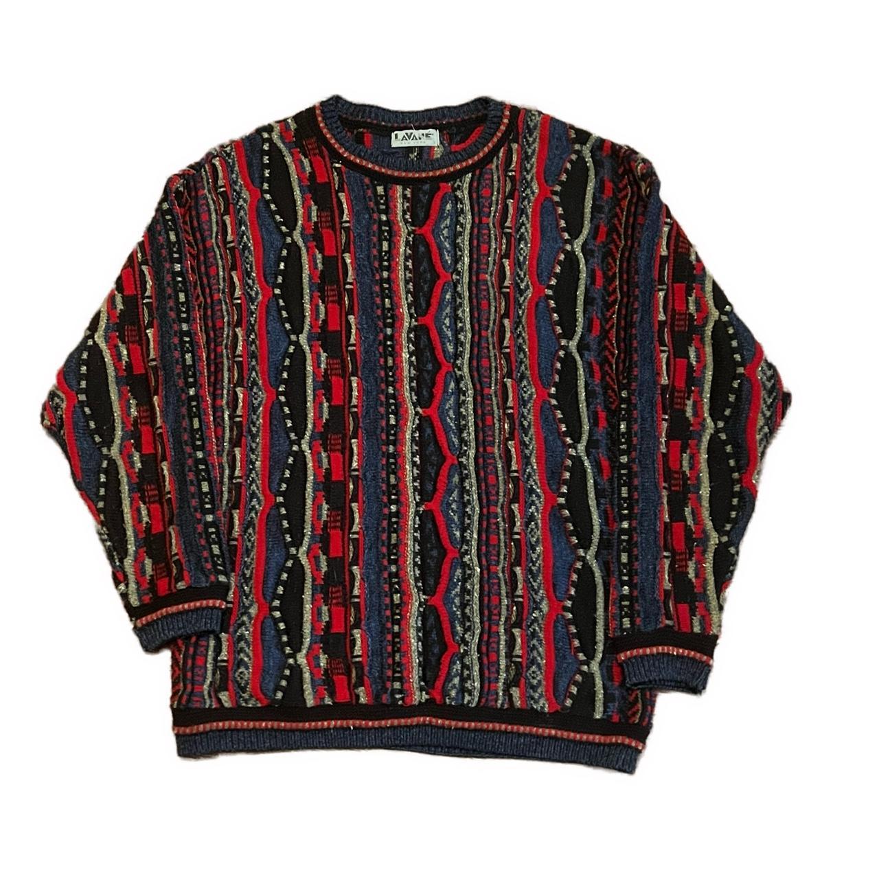 Vintage coogi 3d style sweater by lavane Thick and... - Depop