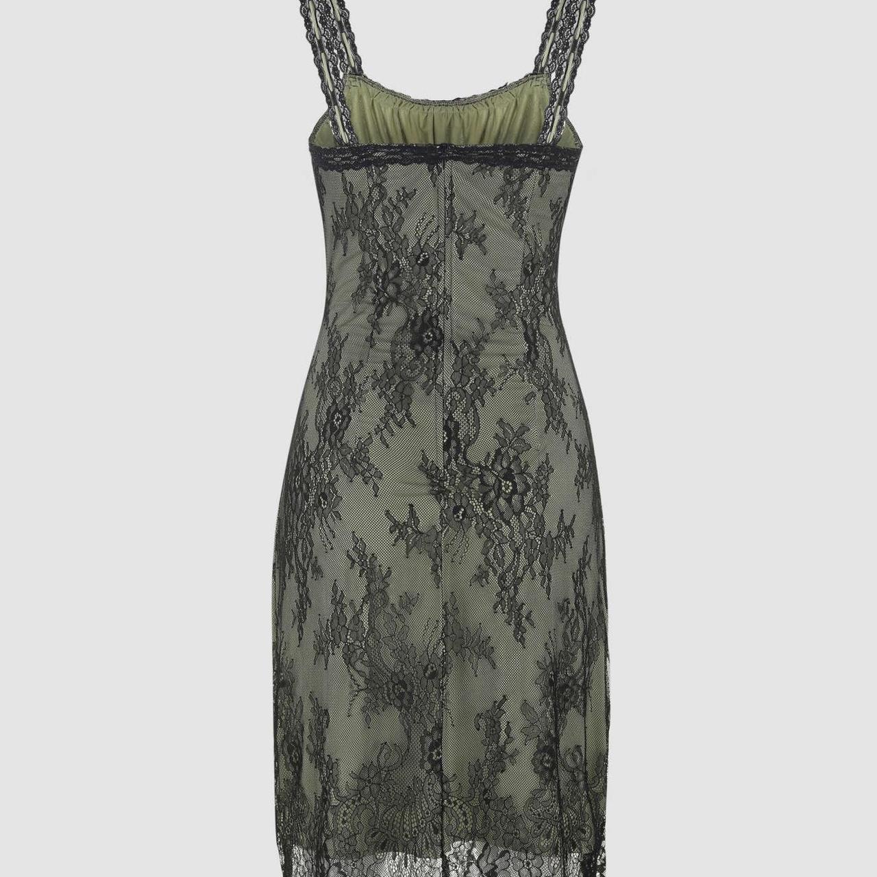 green midi lace Cider dress / size S (i think) and... Depop
