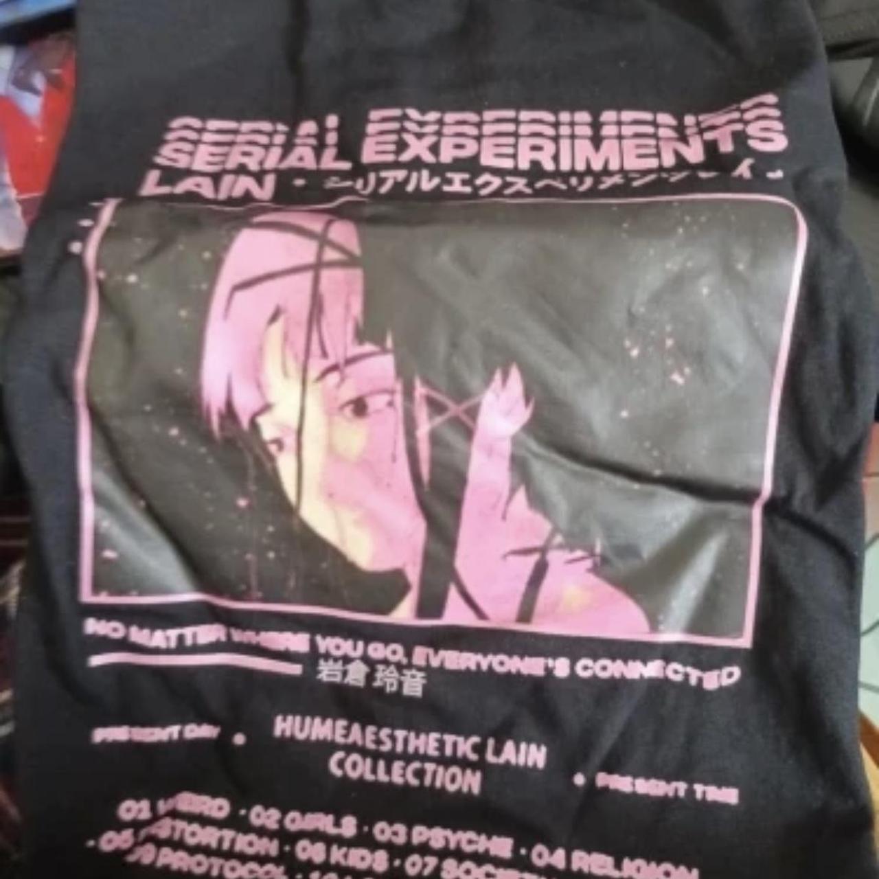 Anime Serial Experiments Lain Oversized T Shirt Men Depop