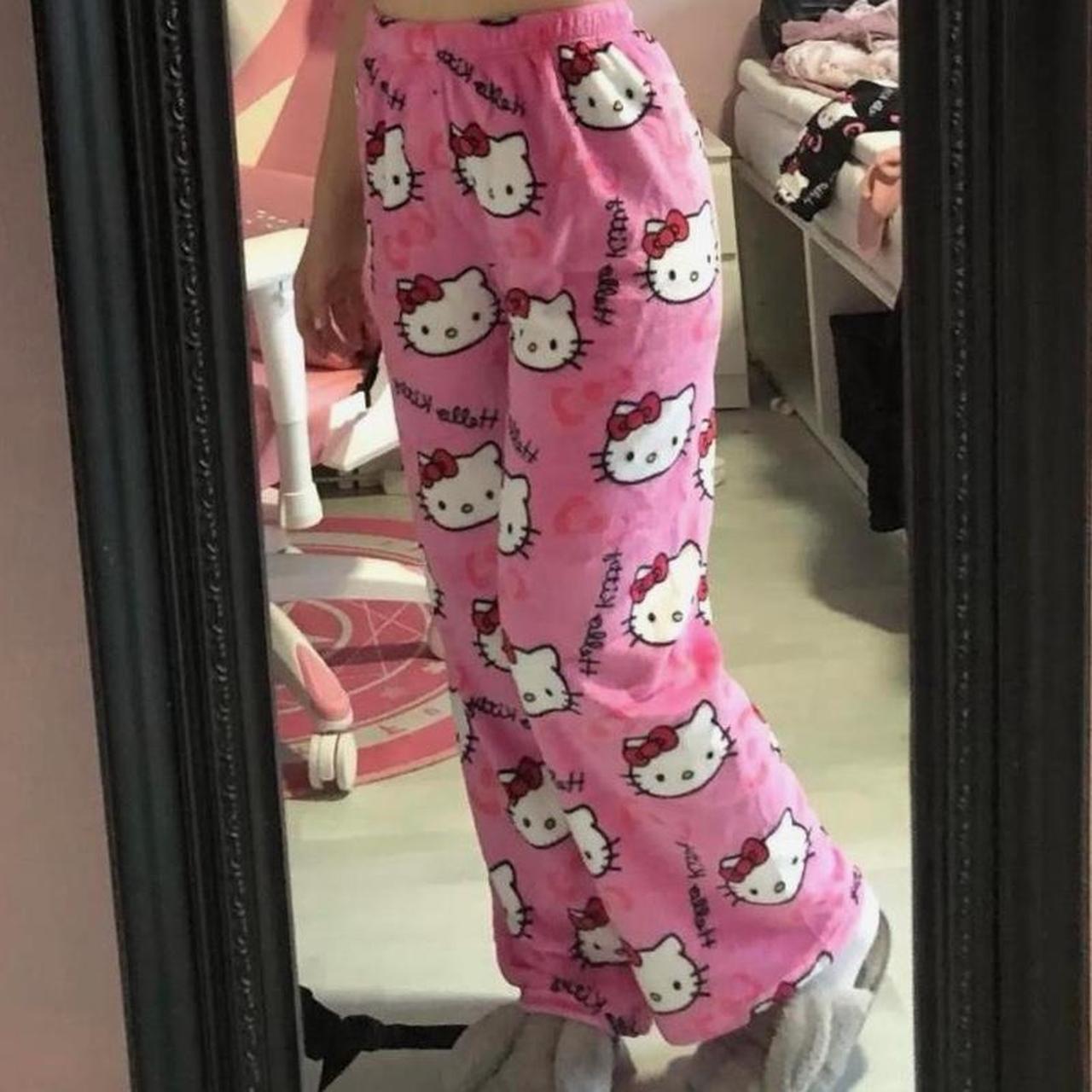 Hello kitty Sanrio pajama pants #sweatpants... - Depop