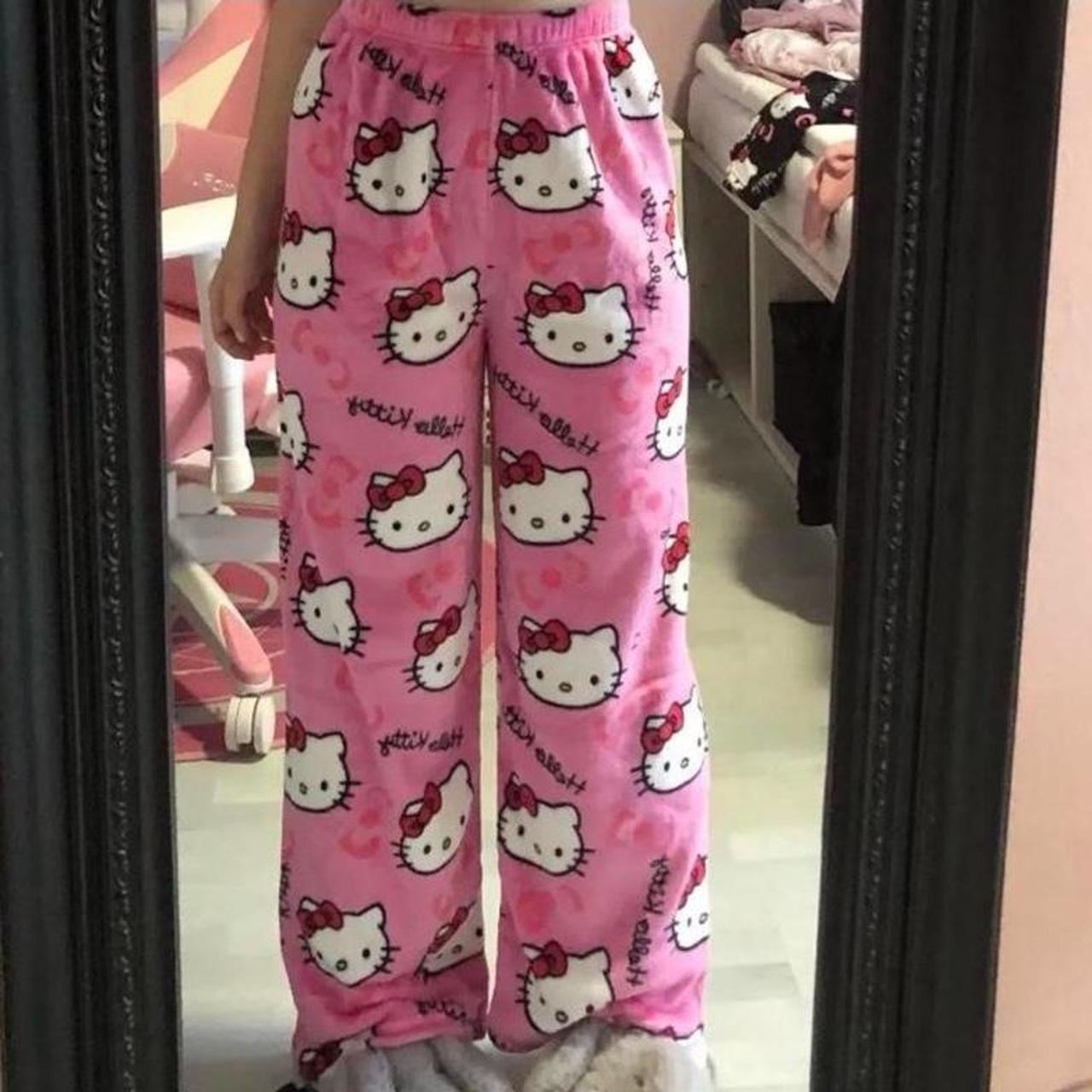 Hello kitty Sanrio pajama pants #sweatpants... - Depop