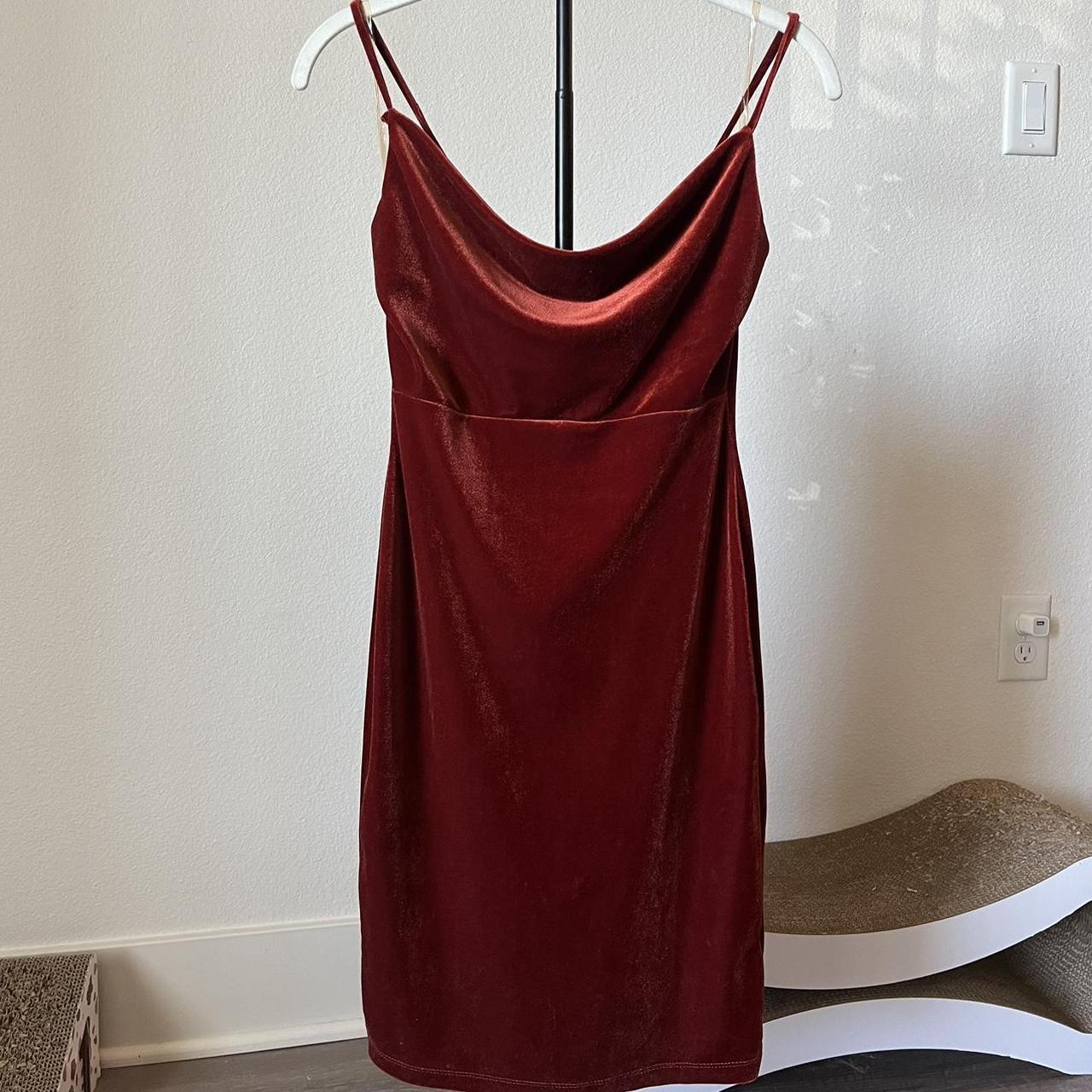 Topshop red hotsell velvet dress