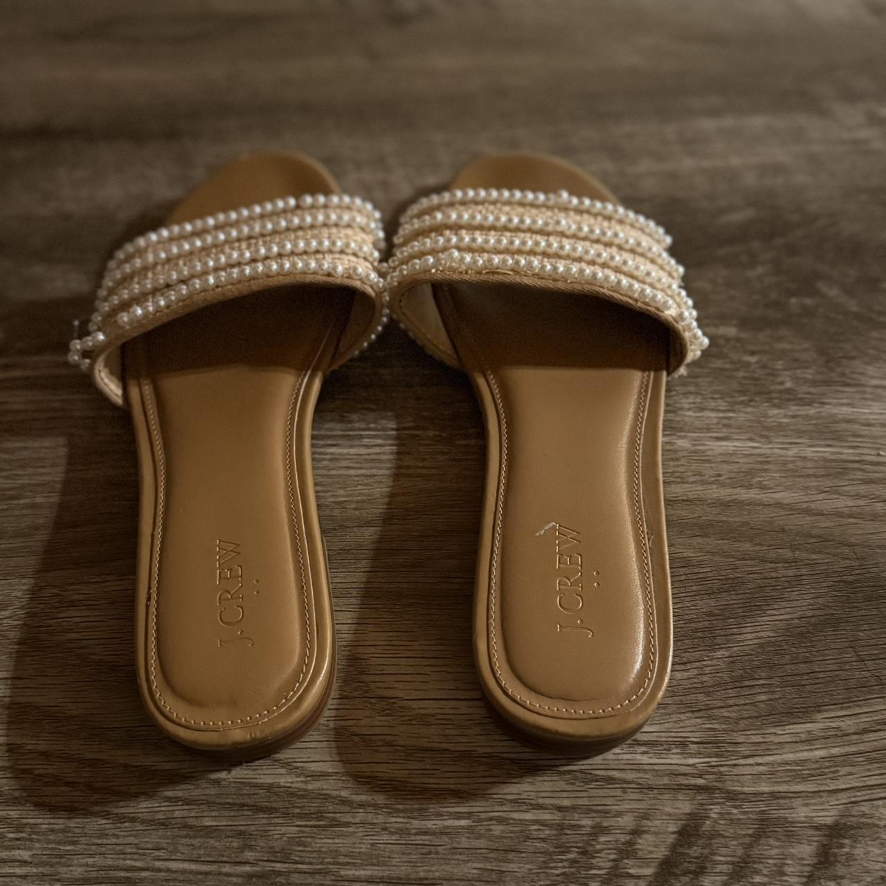 J.Crew Women's Slides - Tan/Cream - US 9 – Tan an… - image 2