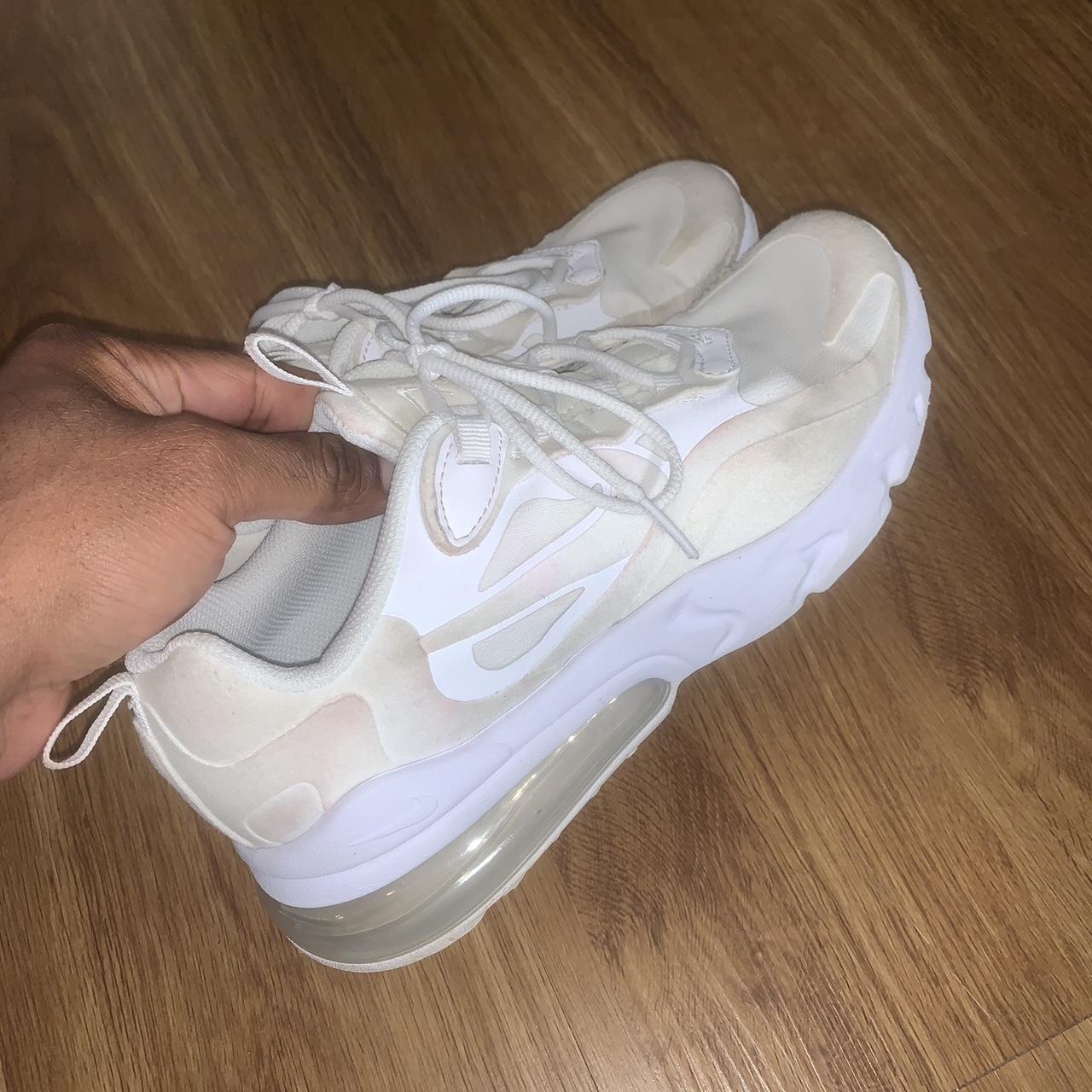 triple white air max 270 react