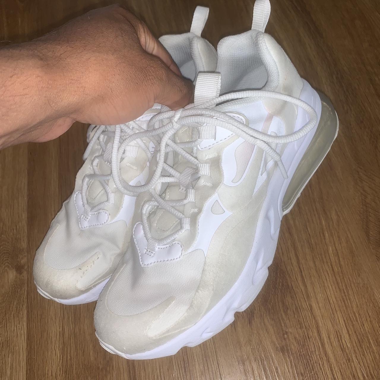 triple white air max 270 react
