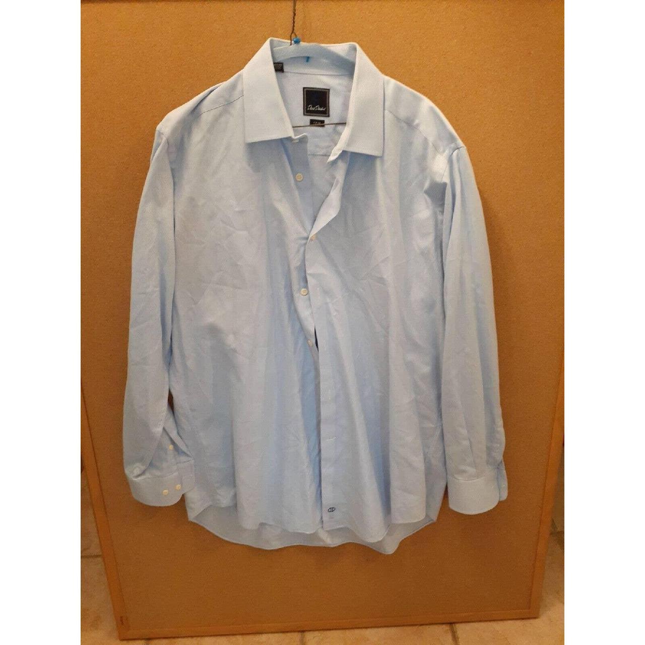 Beautiful David Donahue Trim Men's Blue Cotton Long... - Depop