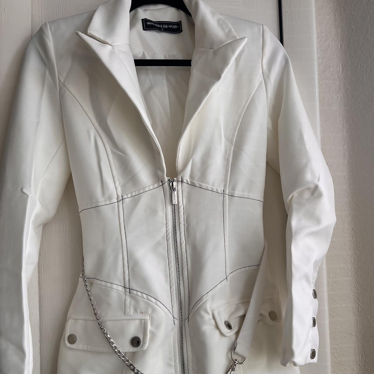 Maniere de voir white blazer dress. Worn once. It’s... - Depop