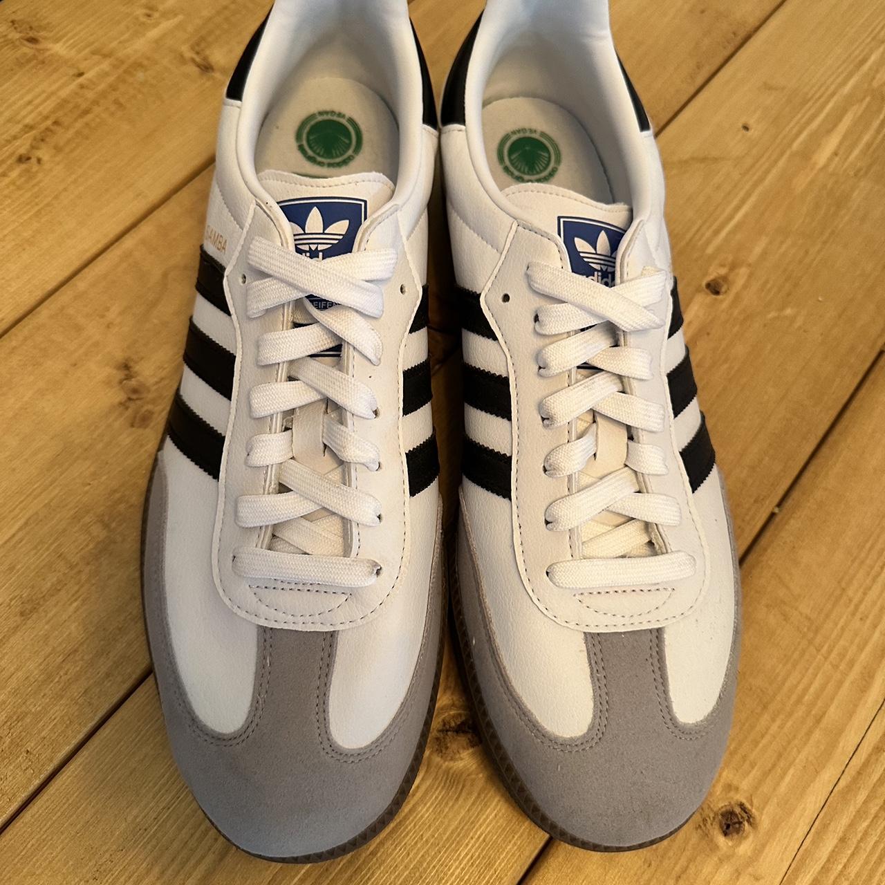 Size 11 uk ADIDAS ‘SAMBA’ vegan leather, NEW (never... - Depop