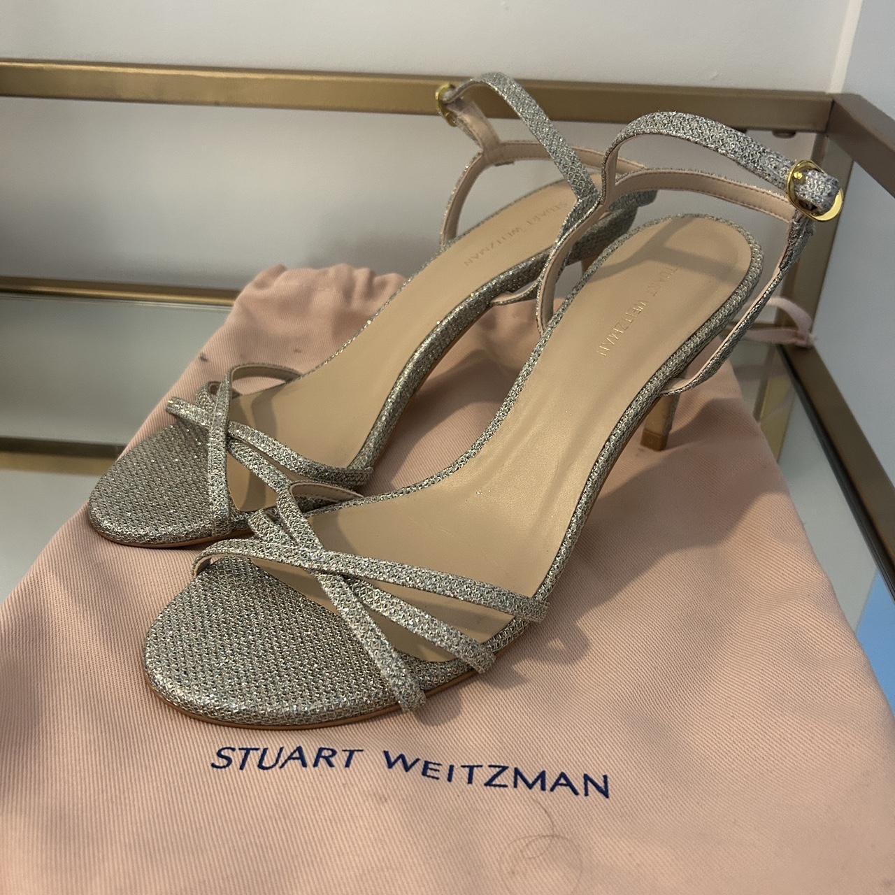 Stuart weitzman glitter sandals online