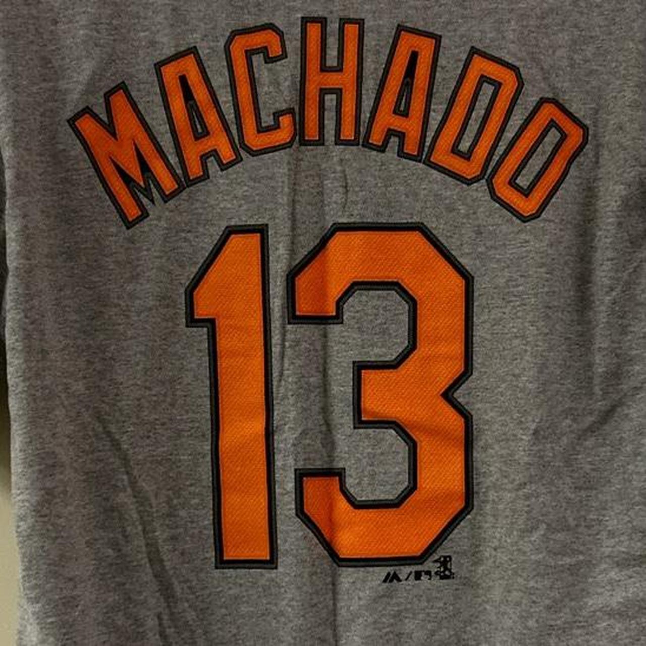 Baltimore Orioles MANNY MACHADO Baseball Jersey L NWT Orange Majestic