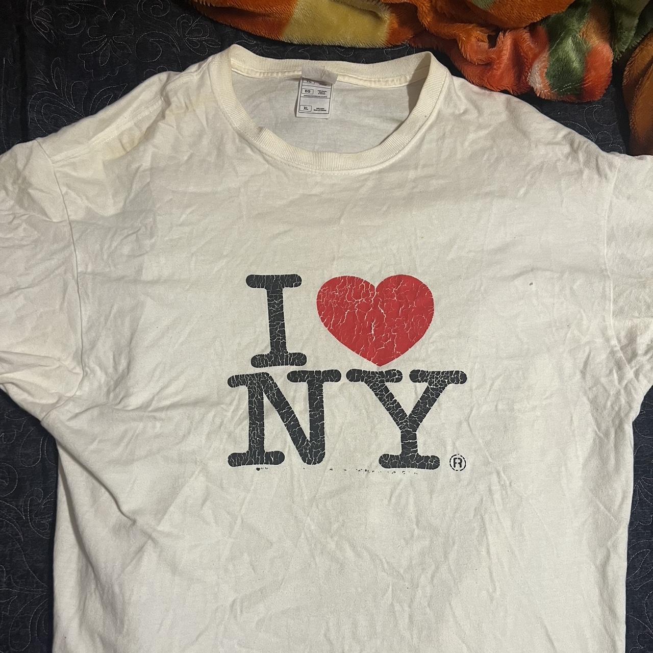 i love ny tee has a couple of stains xl but fits... - Depop