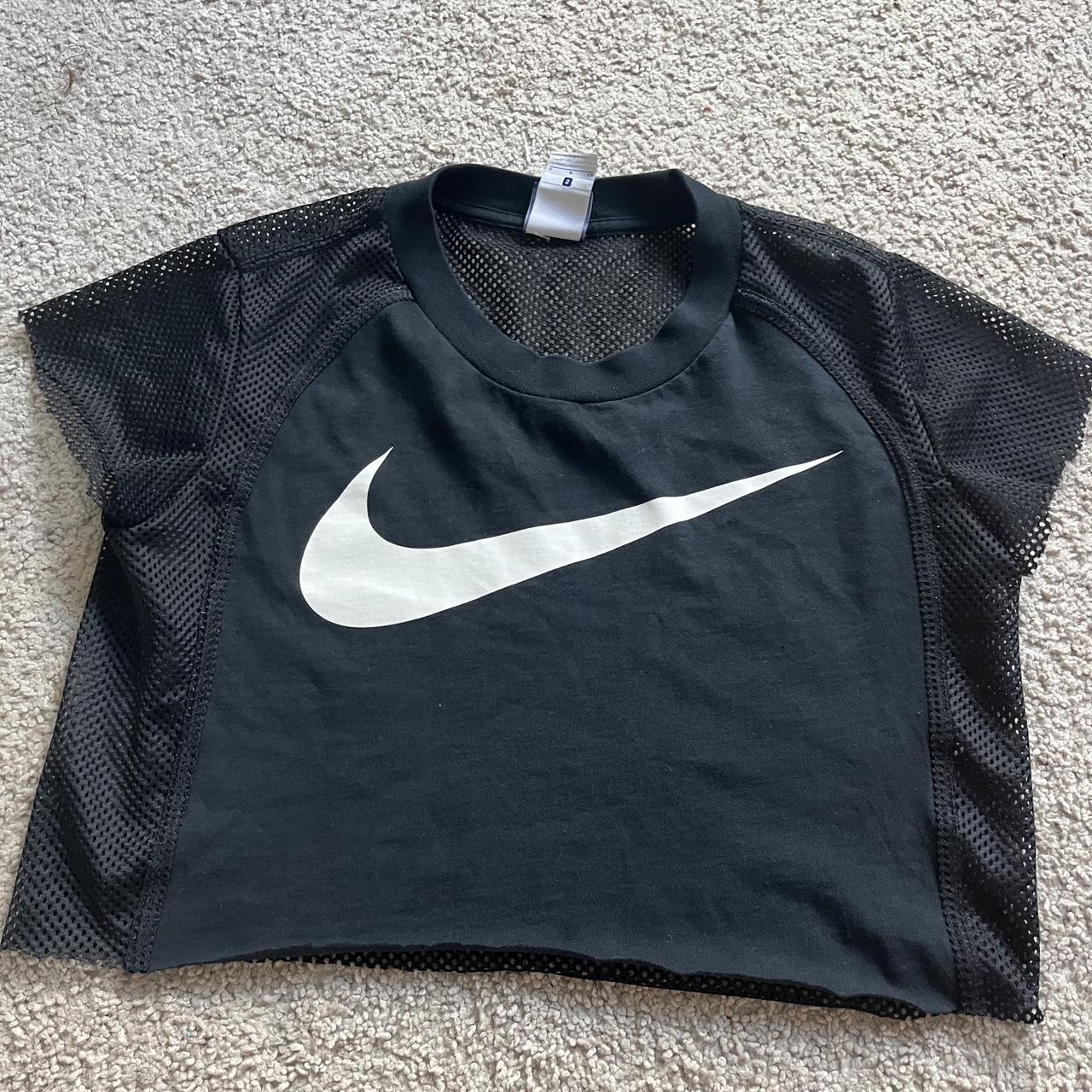 nike sheer crop top