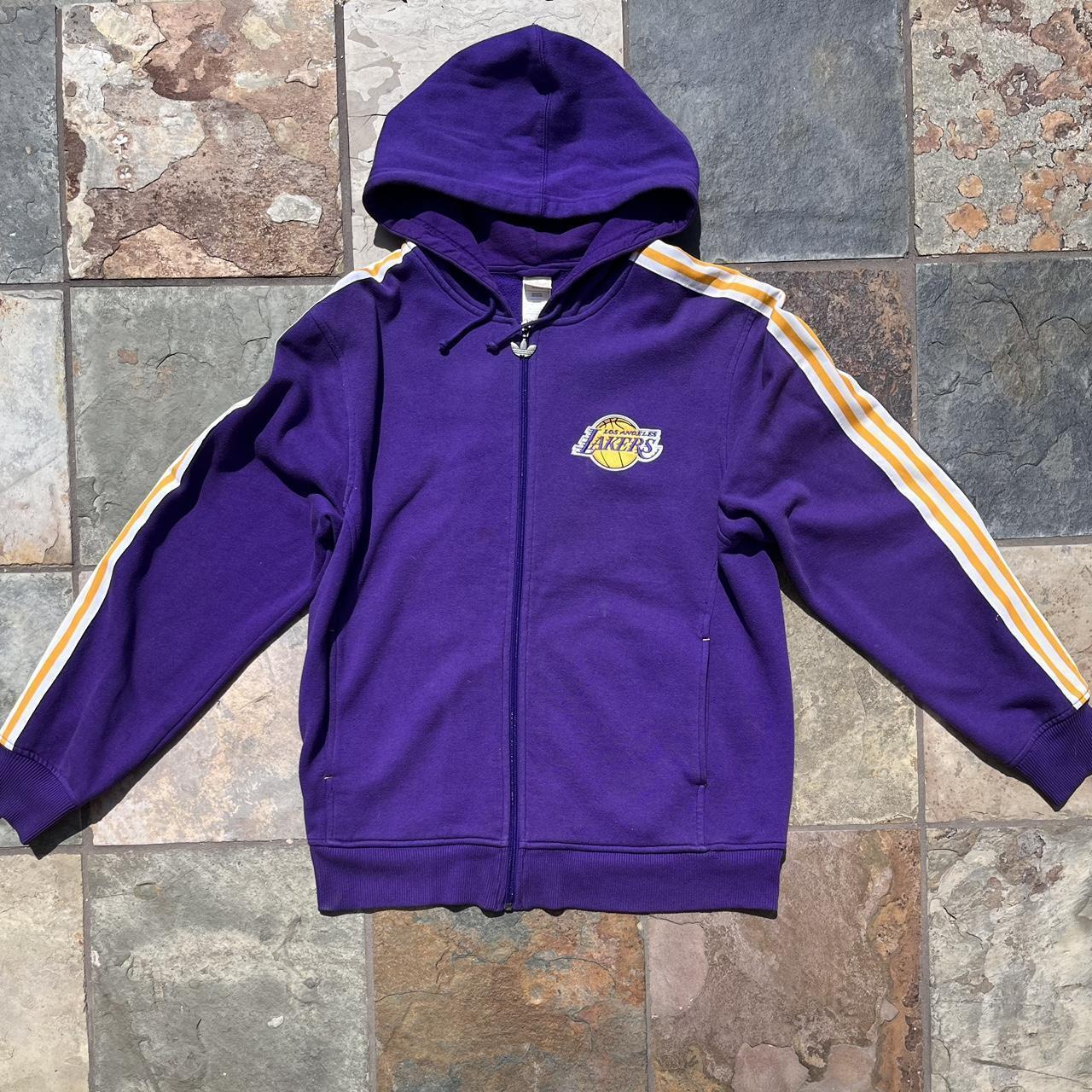 Vintage 90s Lakers Adidas Zip up Hoodie. Perfect. Depop