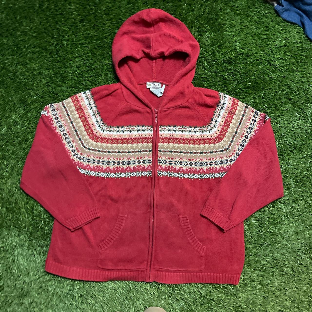 Vintage Tiara International Women’s Granola Zip... Depop