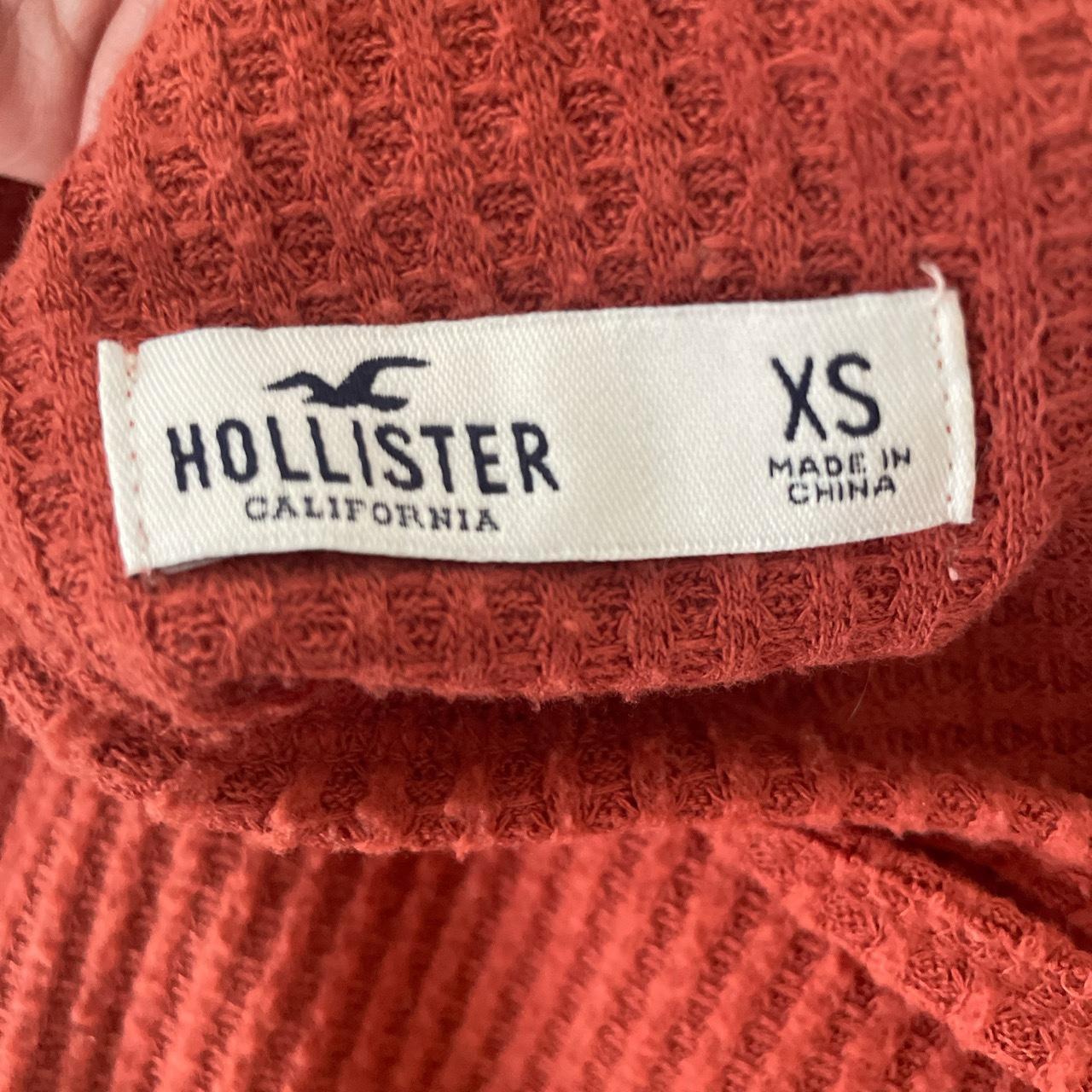 hollister red jumper