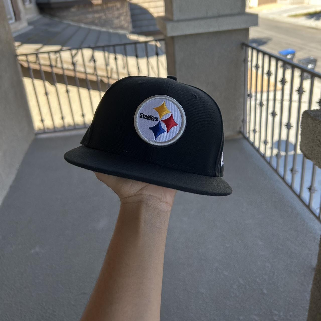 Pittsburgh Steeler Hat White Black Yellow One Size - Depop