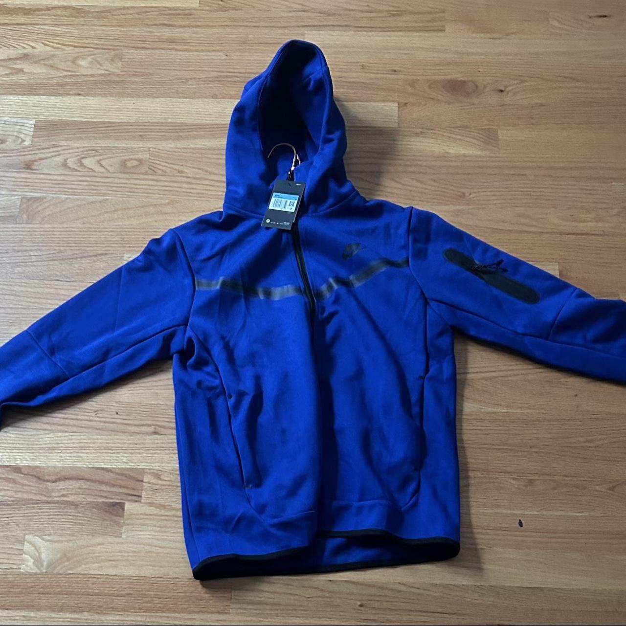 Blue Nike Tech Fleece Size Medium Can Fit Small Depop