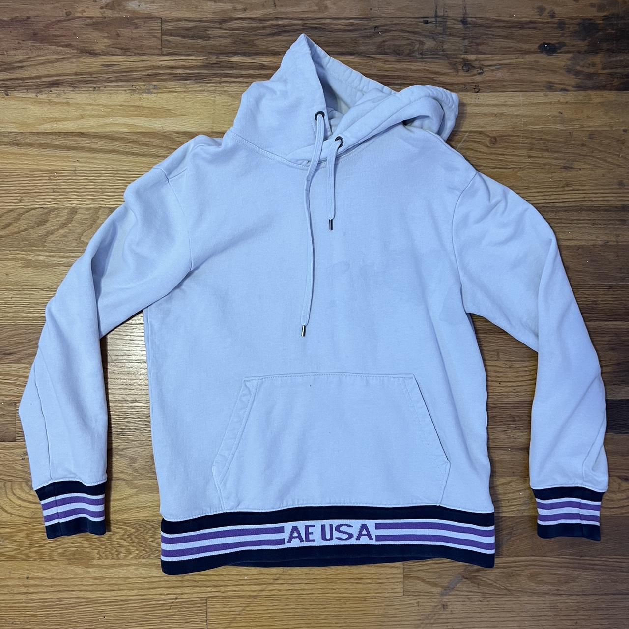 Light blue american eagle hoodie hot sale