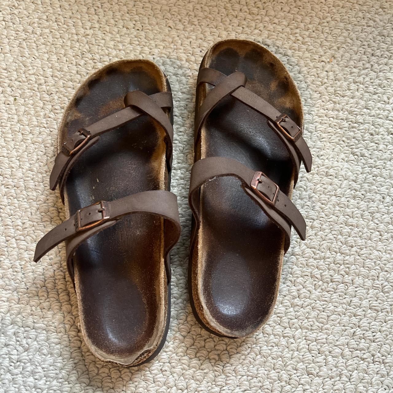 Birkenstock Sandals Very Used - Depop