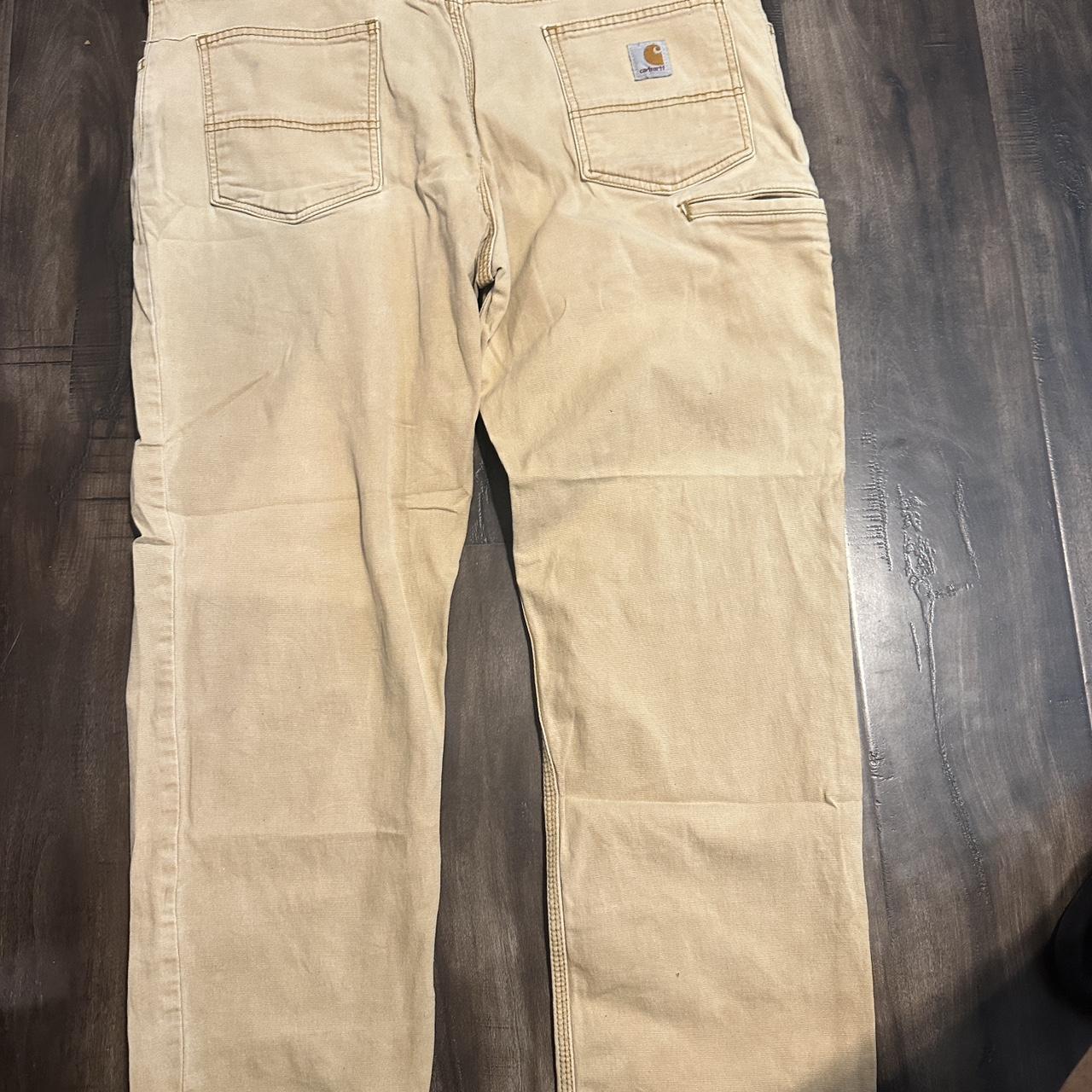 Khaki color mens Carhartt pants. - Depop