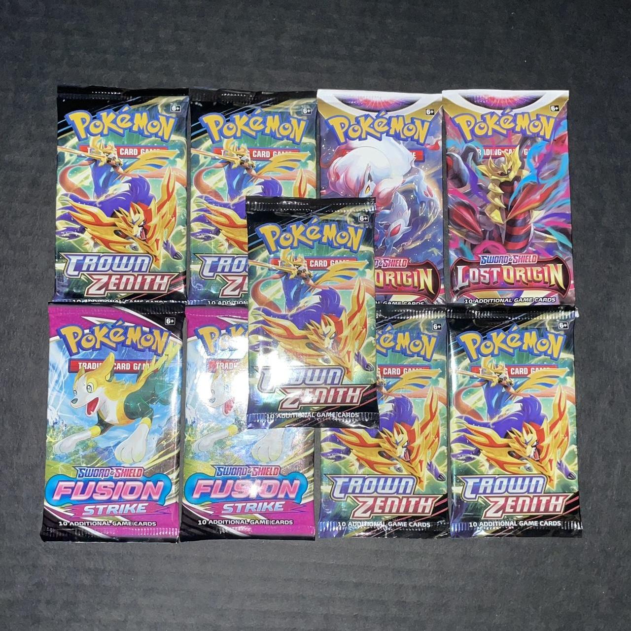 Bundle Of 9 Pokémon Tcg Booster Packs ☩ •2 Sword &... - Depop