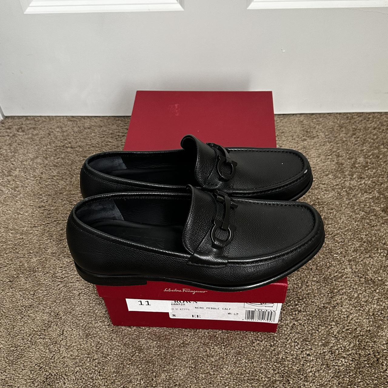 Salvatore Ferragamo Men's Crown Gancini Bit Loafers | Depop