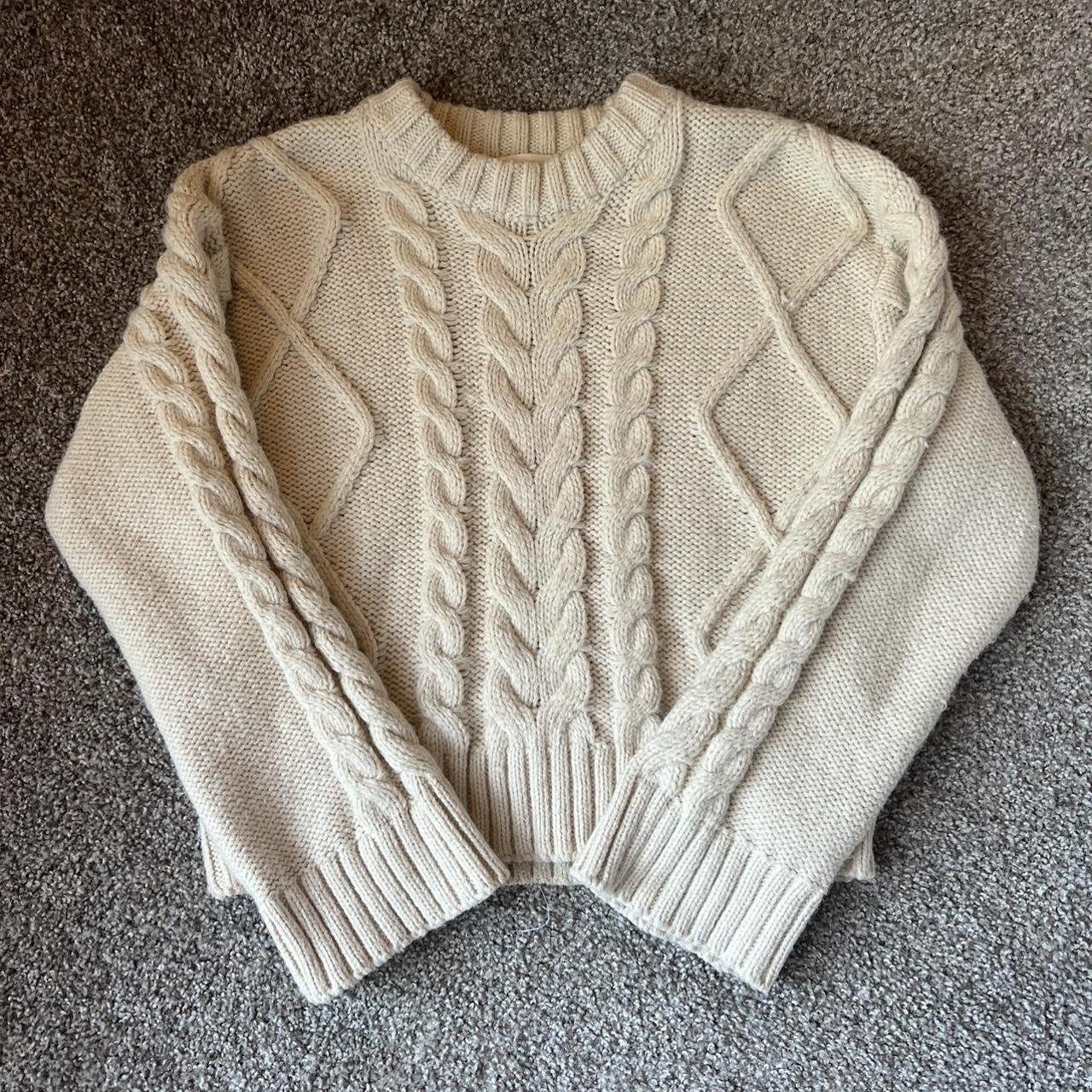 H&M CABLE KNIT SWEATER #cableknit#h&m - Depop