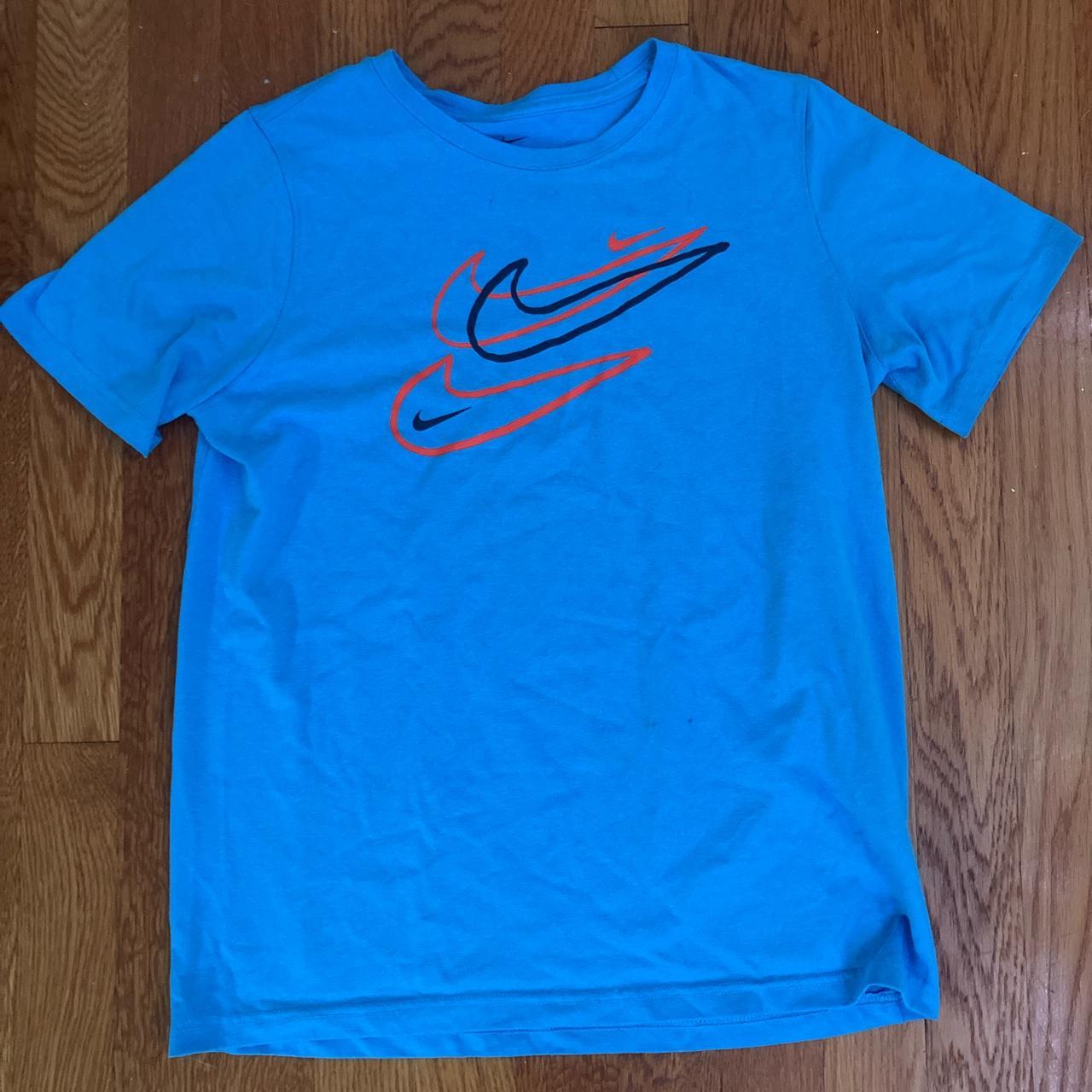university blue nike shirt