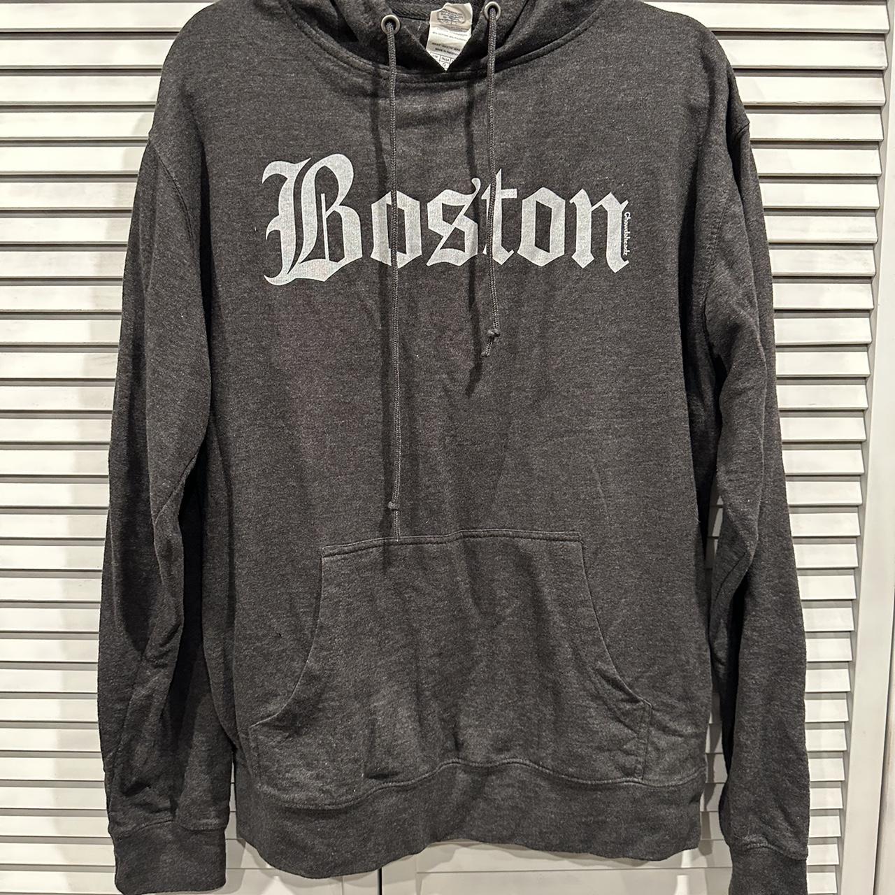 Chowdaheadz Fenway Sign Hoodie Charcoal at  Men's Clothing store