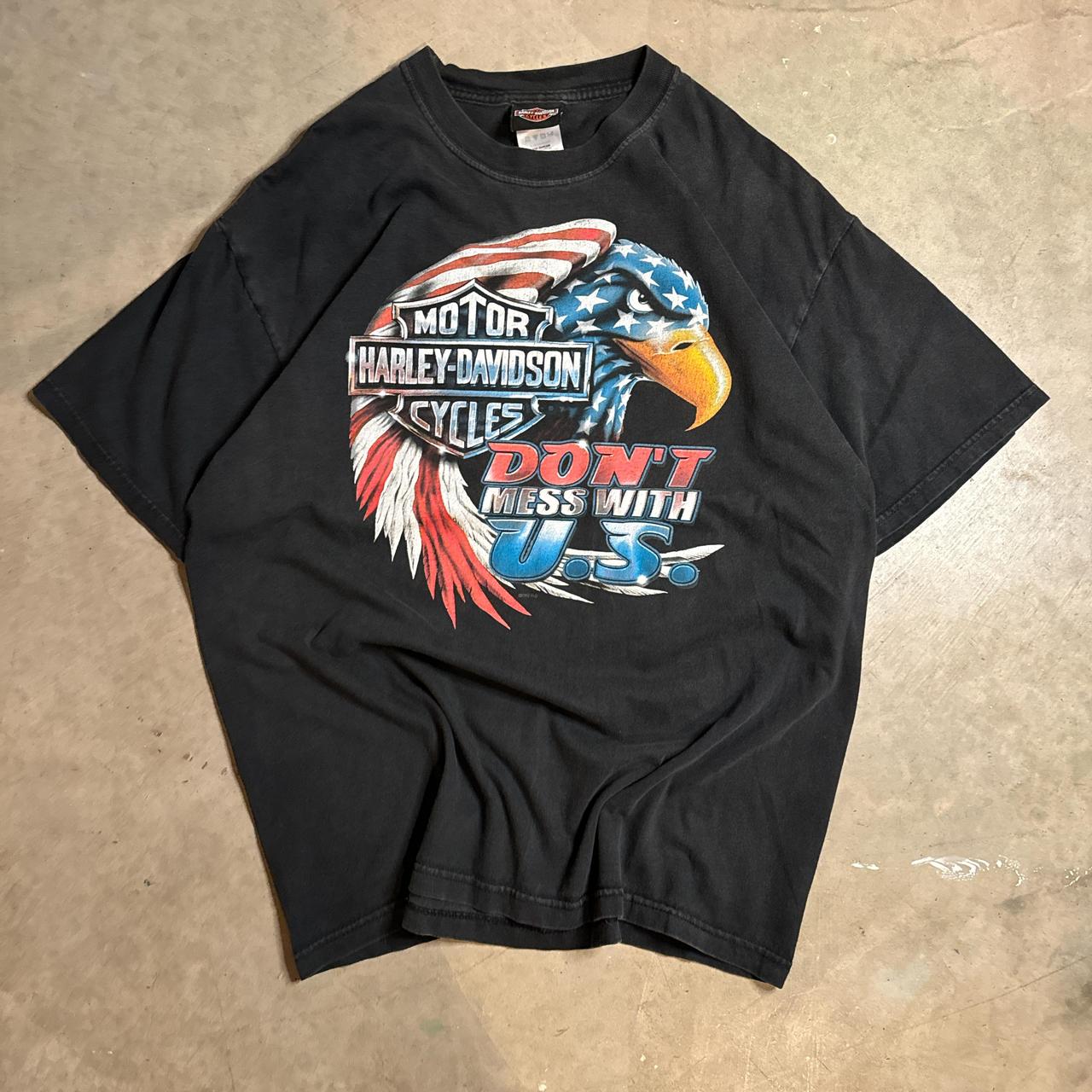 Vintage Harley Davidson Tee -perfect fade - Depop