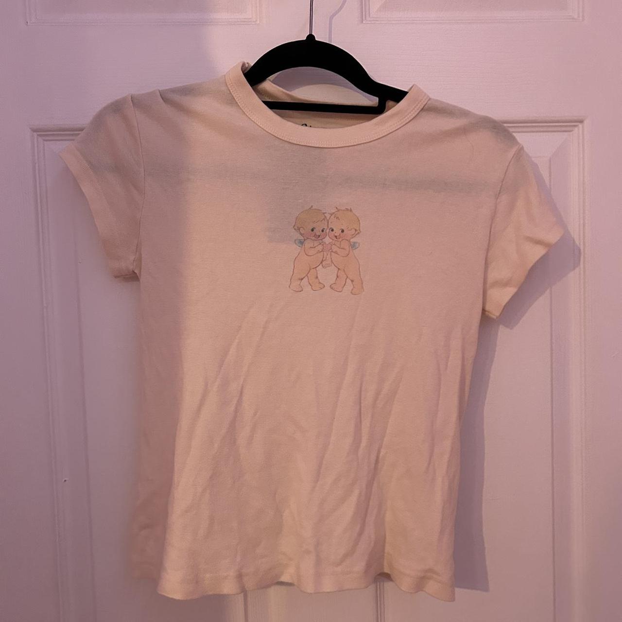 new with tags brandy melville baby angel tee ~ new... - Depop