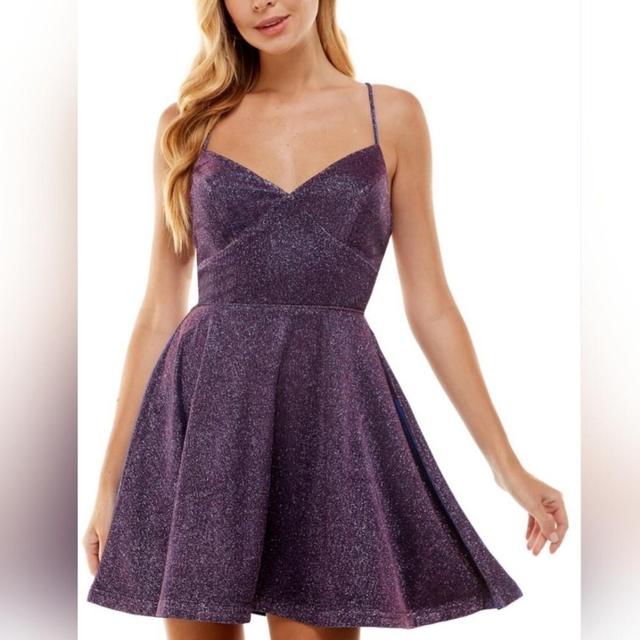 City Studios Women's Mini Dress - Purple - 11