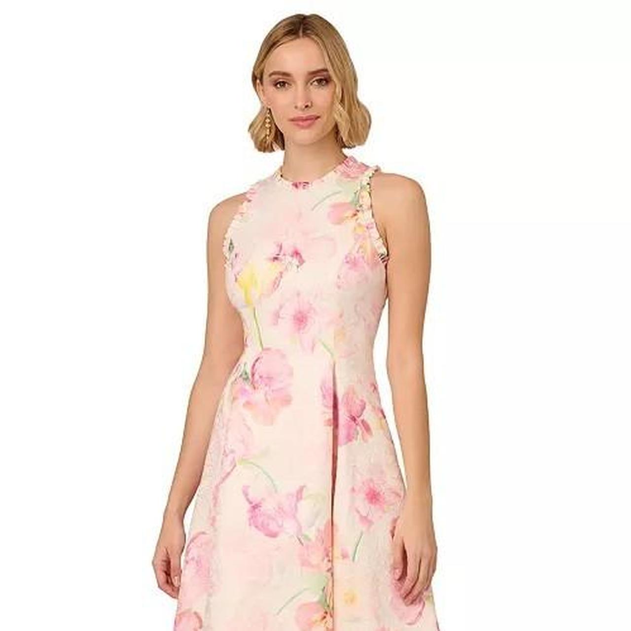 (取寄) アドリアナ パぺル レディース プリンテッド ハイロ— ドレス Adrianna Papell women Printed High-Low Dress Pink Multi 取寄) アドリアナ パぺル レディース プリンテッド ハイロ― ドレス