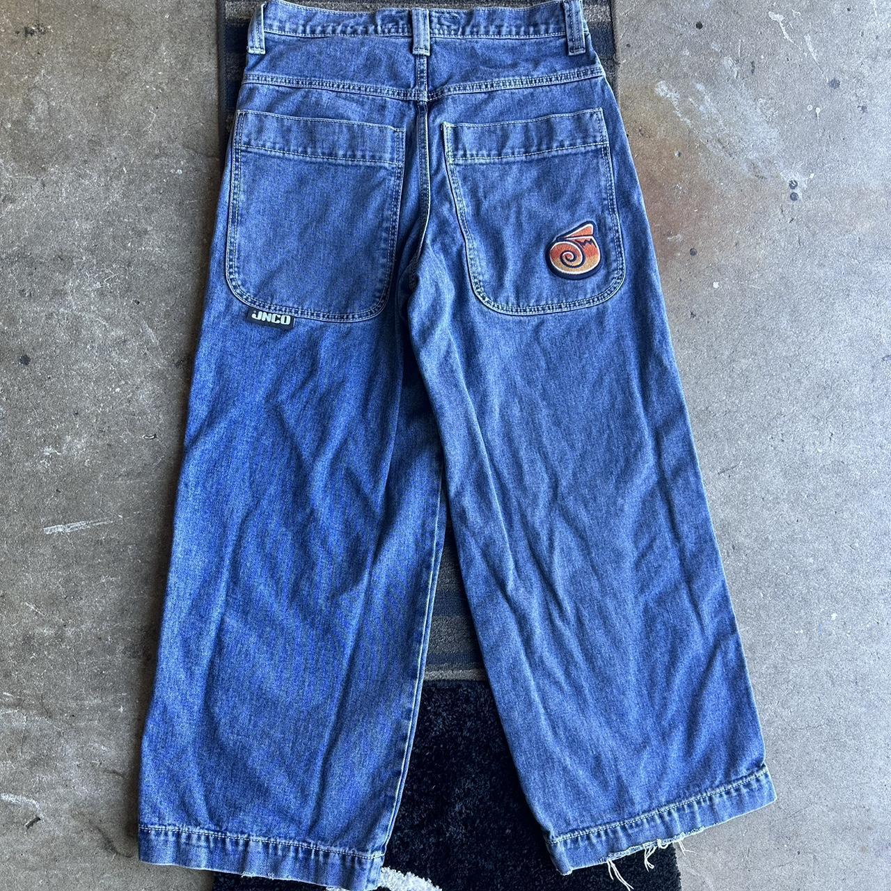 JNCO jeans twin cannons dark stones. another... - Depop