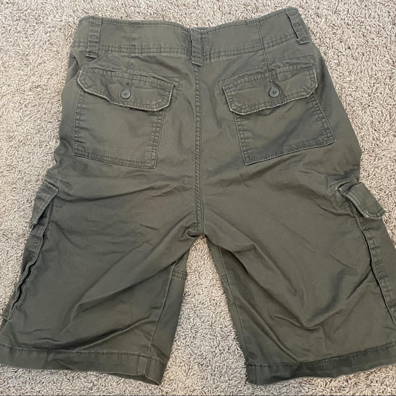 Target Goodfellow dark green cargo shorts men’s size... Depop