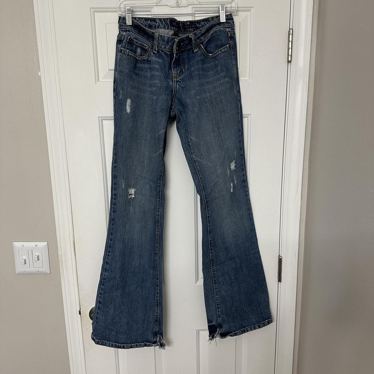 early 2000s low rise aeropostale flare jeans in... - Depop