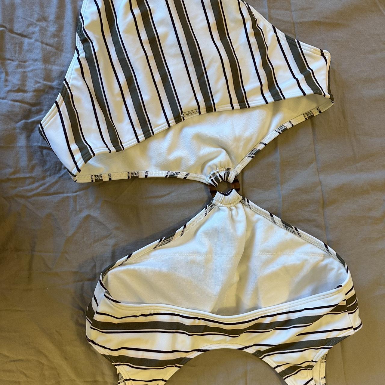 ABERCROMBIE & FITCH one piece swimsuit. Striped with... Depop