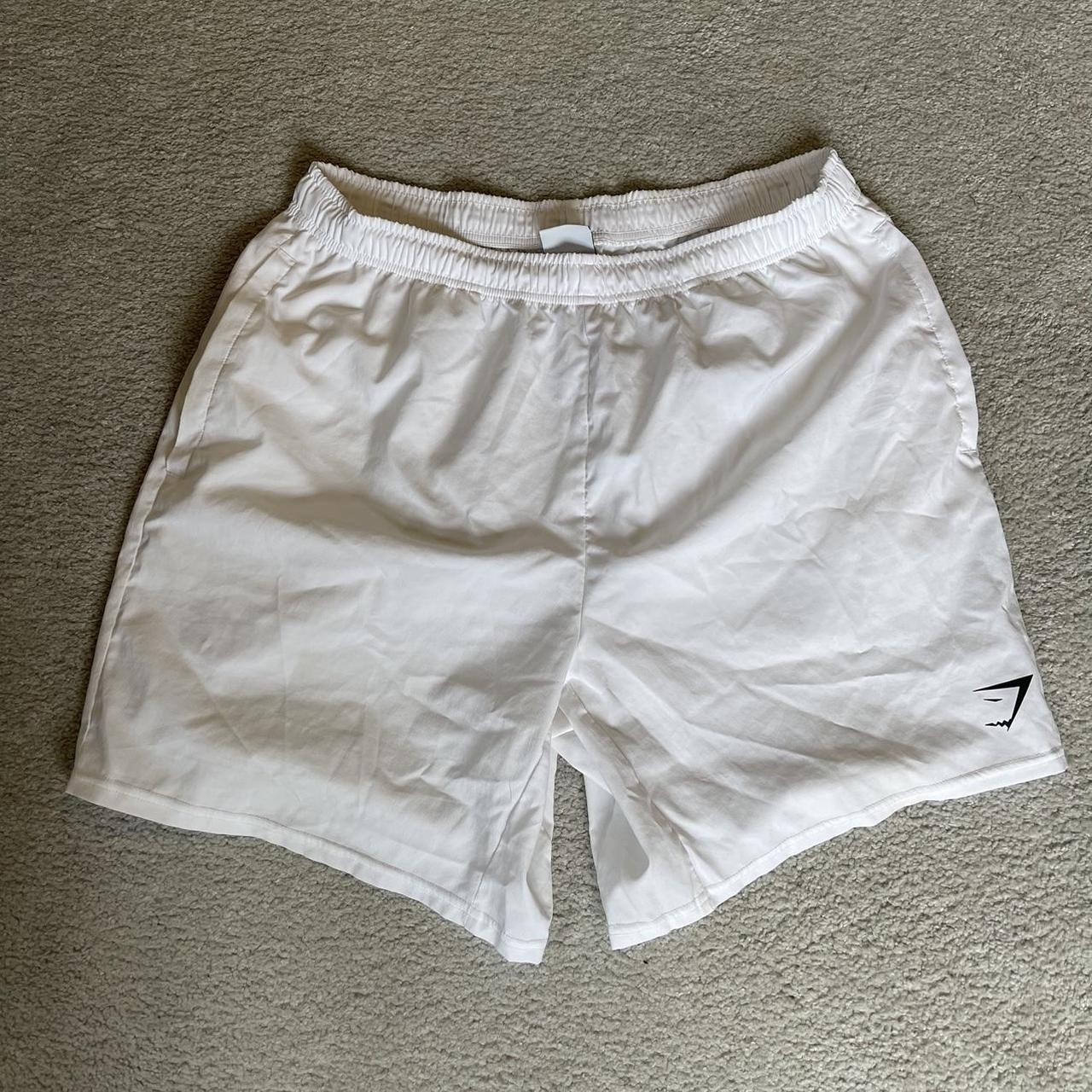 Gymshark white shorts great for summer #gymshorts Depop