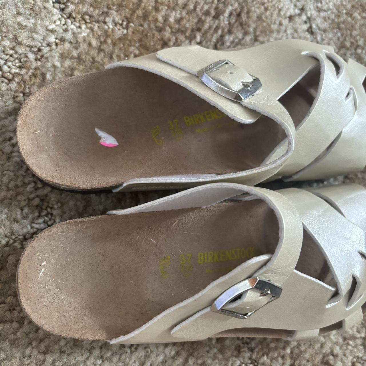 Birkenstock Pisa White Sandals 37 Like new. Have