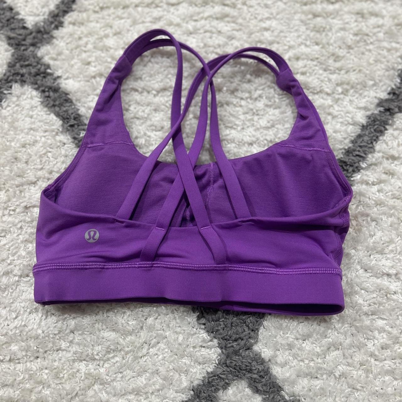 Lululemon sports bra Very pretty purple color Size... Depop