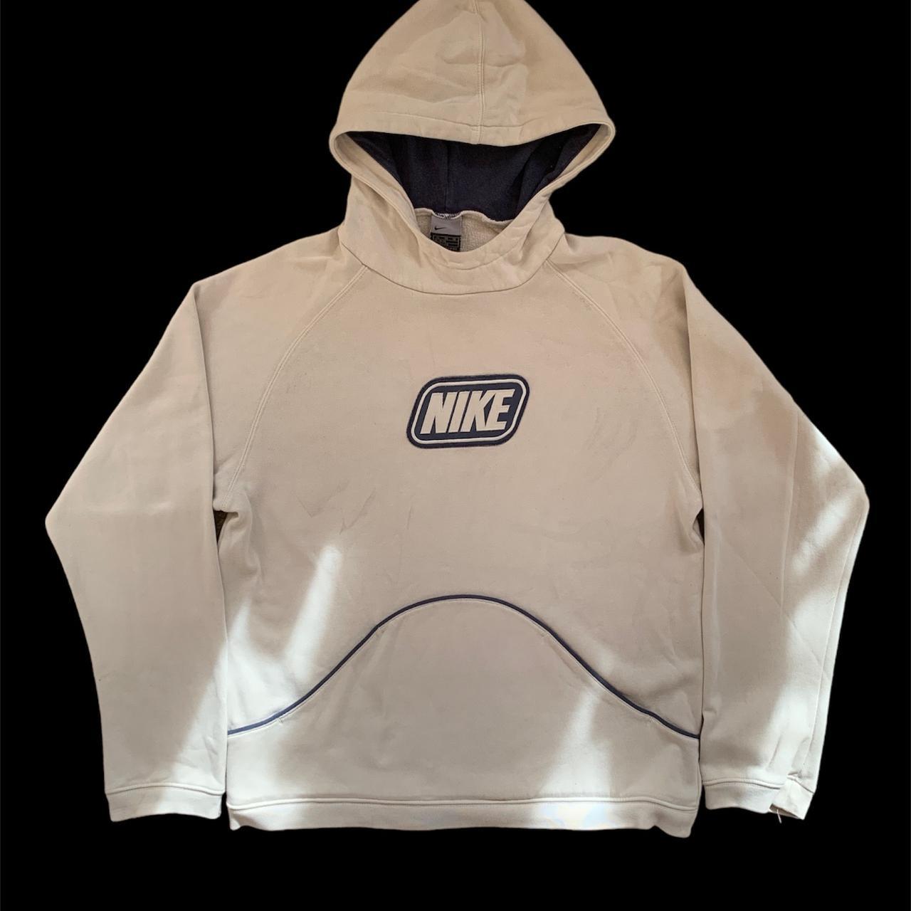 vintage nike hoodie cream