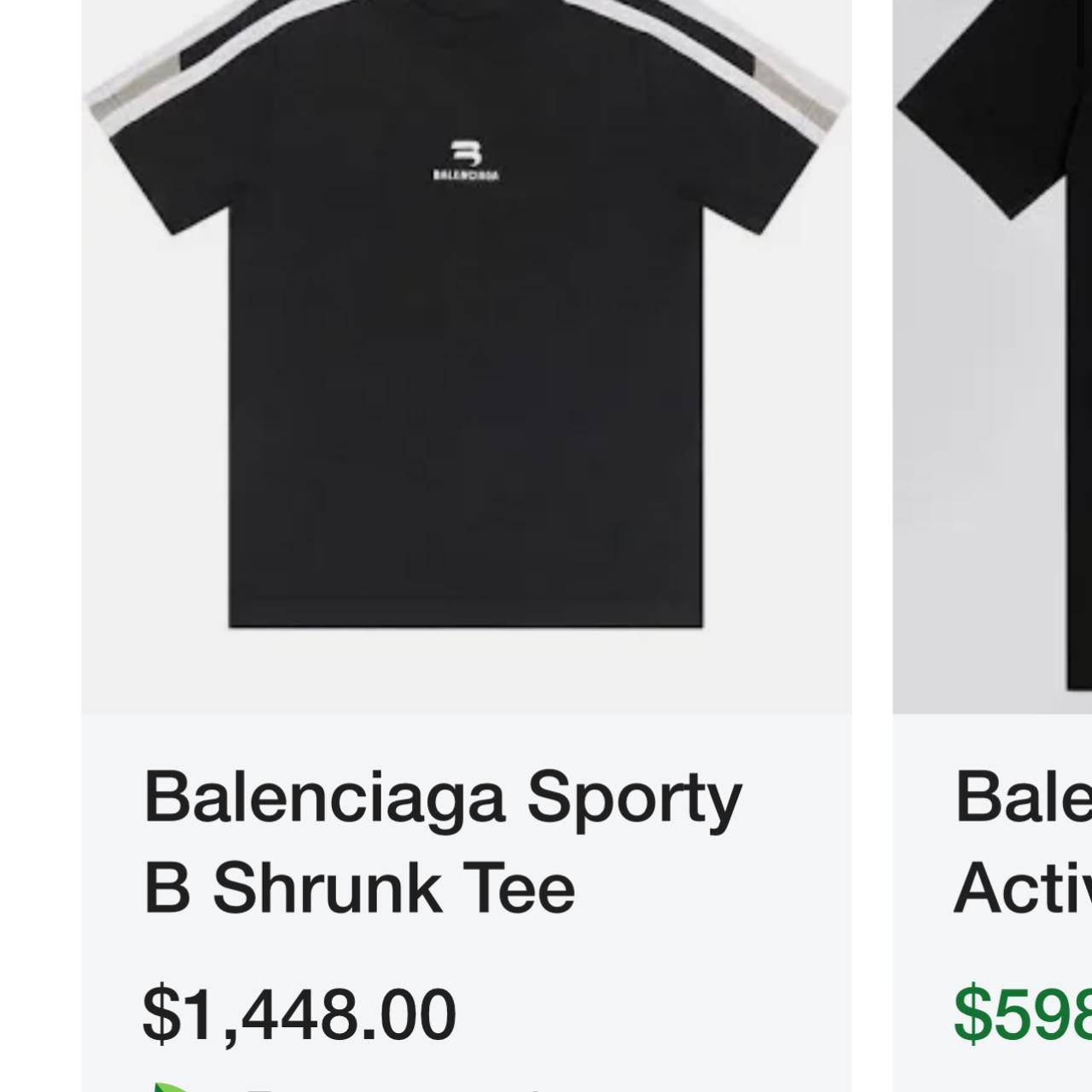 authentic balenciaga sporty b shirt as seen on carti | Depop