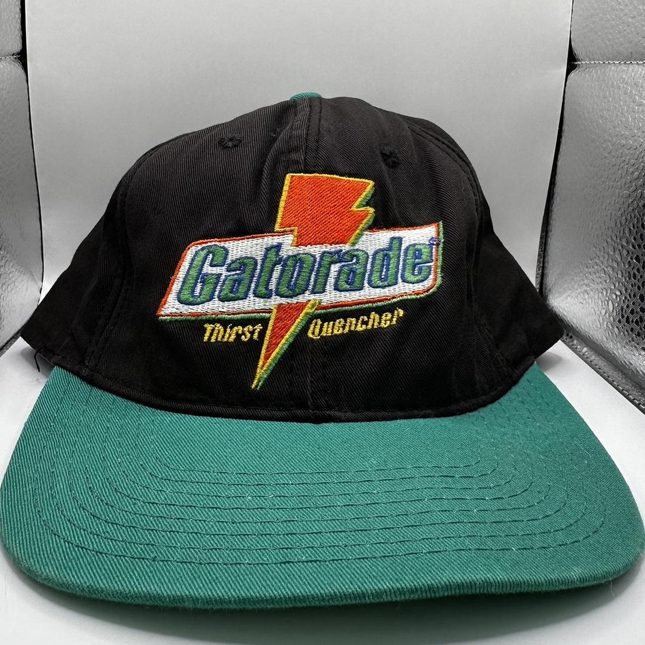 Vintage 90s GATORADE Snapback Black Baseball Cap Hat... - Depop